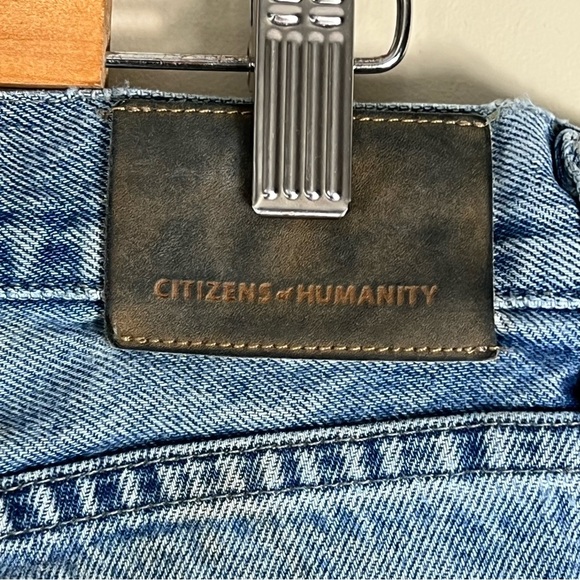 citizens of humanity Neve Low Slung Relaxed in Bowie Raw Hem Size 29 Cotton - Picture 7 of 12